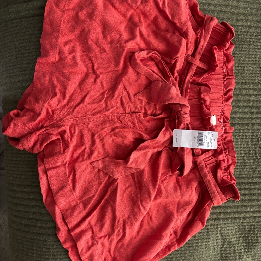 American Eagle Outfitters Red High Waist Shorts